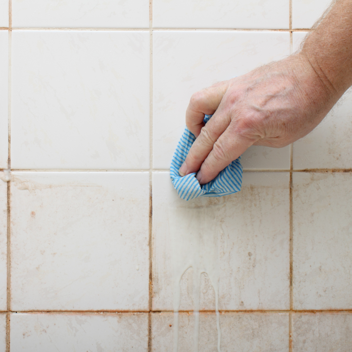 cleaning tiles