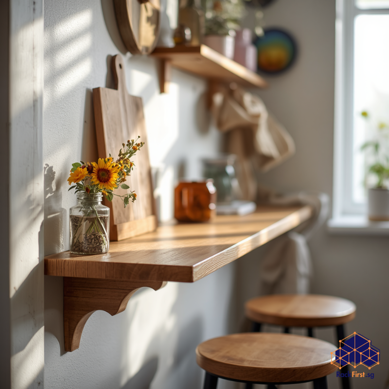 Read more about the article The HDB Kitchen Upgrade You’re Missing: A Wall Mounted Breakfast Bar