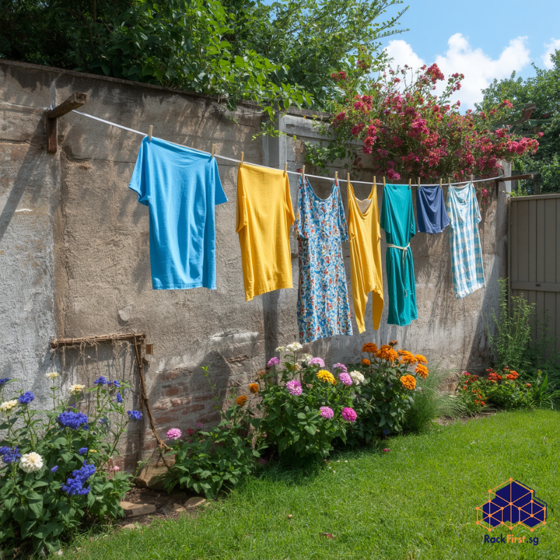 Read more about the article Wall Mounted Washing Line Singapore: HDB Mounting Truths You Need